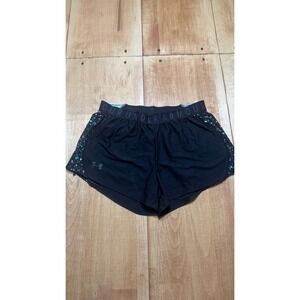 Under Armour Womens Play Up 3.0 Print Short Black Multi Size Medium NWT